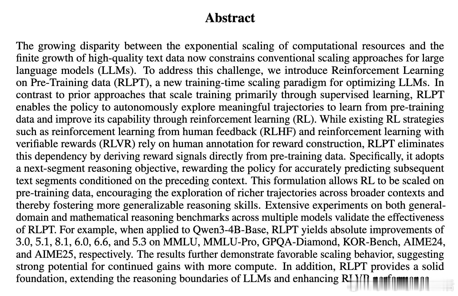 [CL]《Reinforcement Learning on Pre-Train