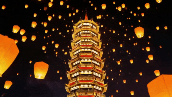 来鸠兹共赴一场万灯节 当别地跨年还在人挤人倒数时，安徽芜湖的鸠兹演艺小镇已经开始