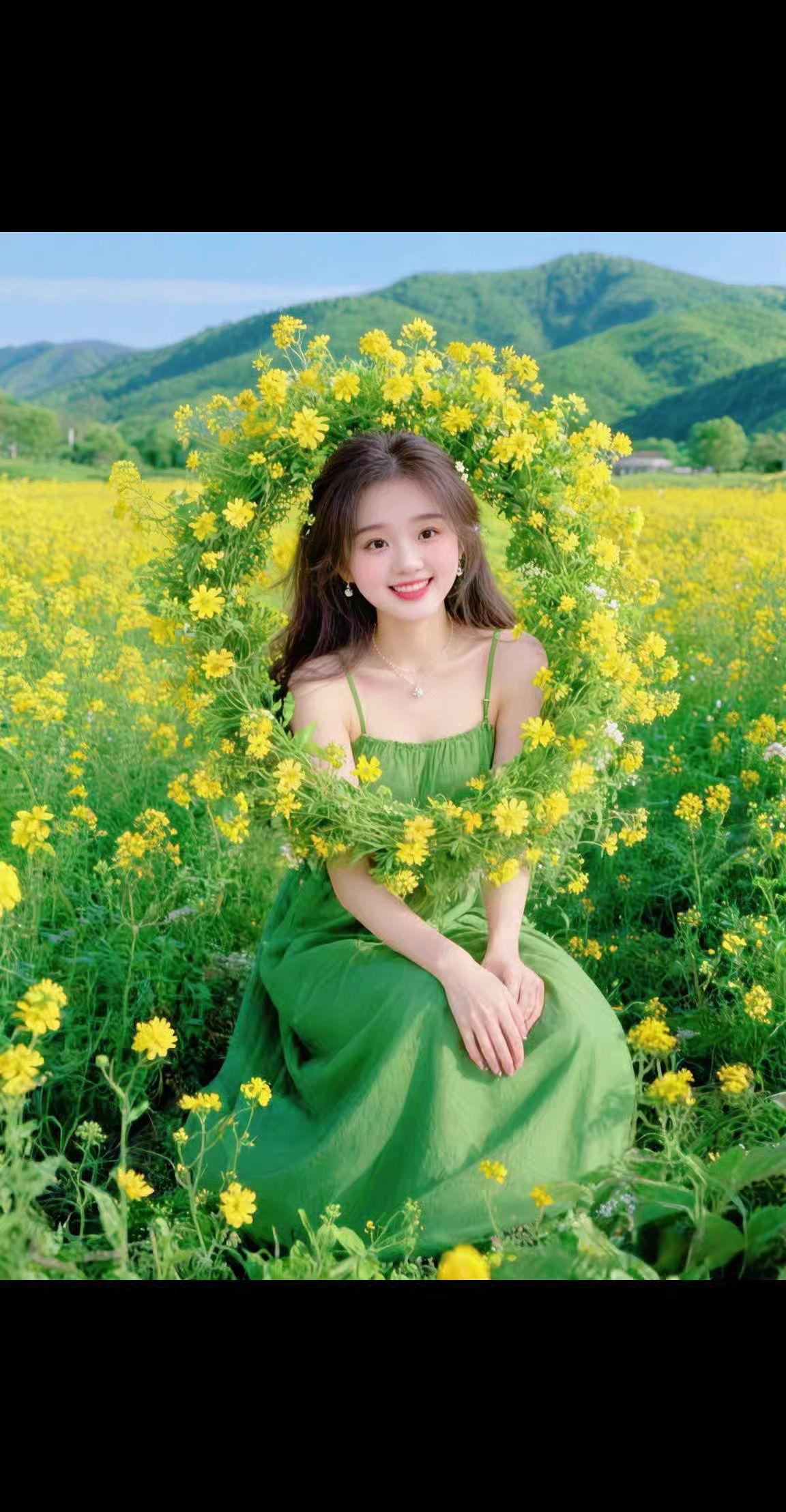 乡村田园风光 乡村油菜花 乡村油菜花美景