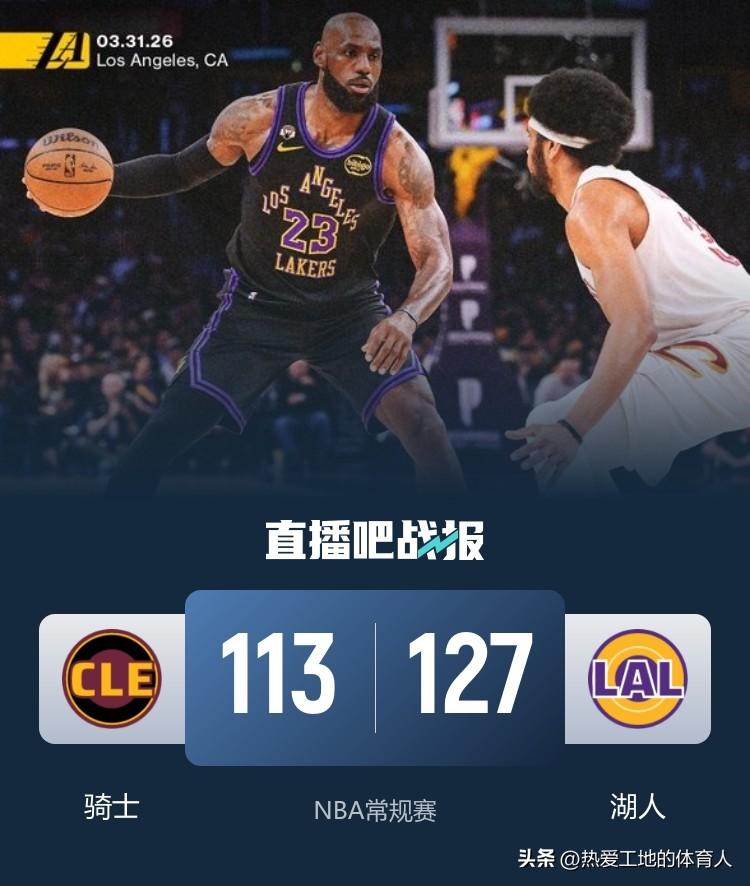 独占历史第一，詹姆斯历史总胜场数来到1229场 ，成功超越贾巴尔的1228场，湖