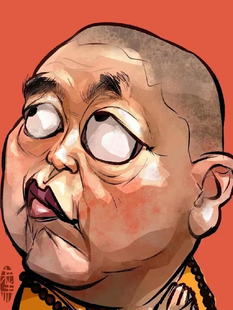 这真是个天才啊！他把此人的眉眼、神态，与真人如一个模子刻出来的一样！神形兼具，生