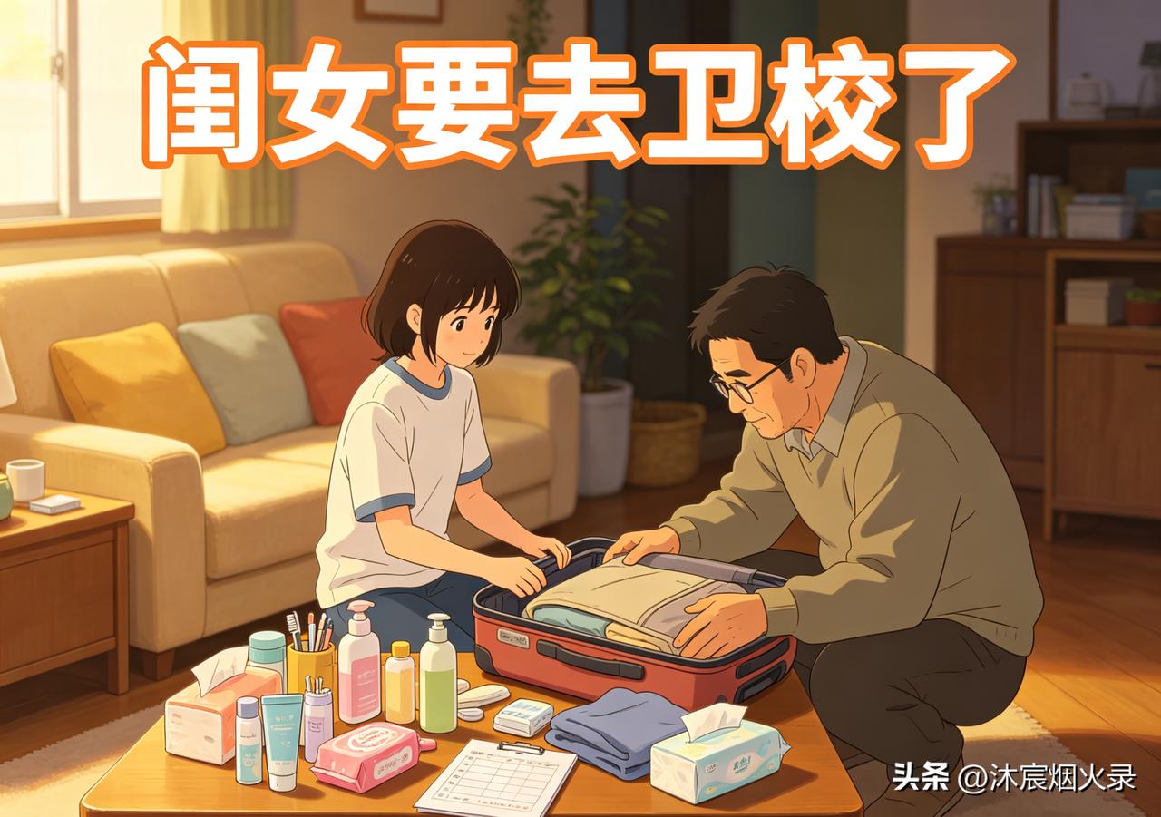 女儿9月5号去卫校开学！第一次离家，单亲爸爸心里真不是滋味。是不是所有父母都这样