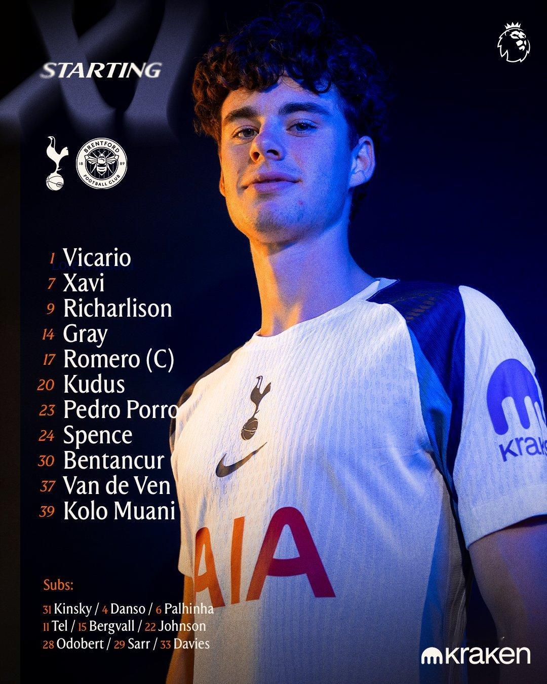 今日首发 🇮🇹维卡里奥🇳🇱西蒙斯🇧🇷理查利森🏴󠁧󠁢󠁥󠁮󠁧