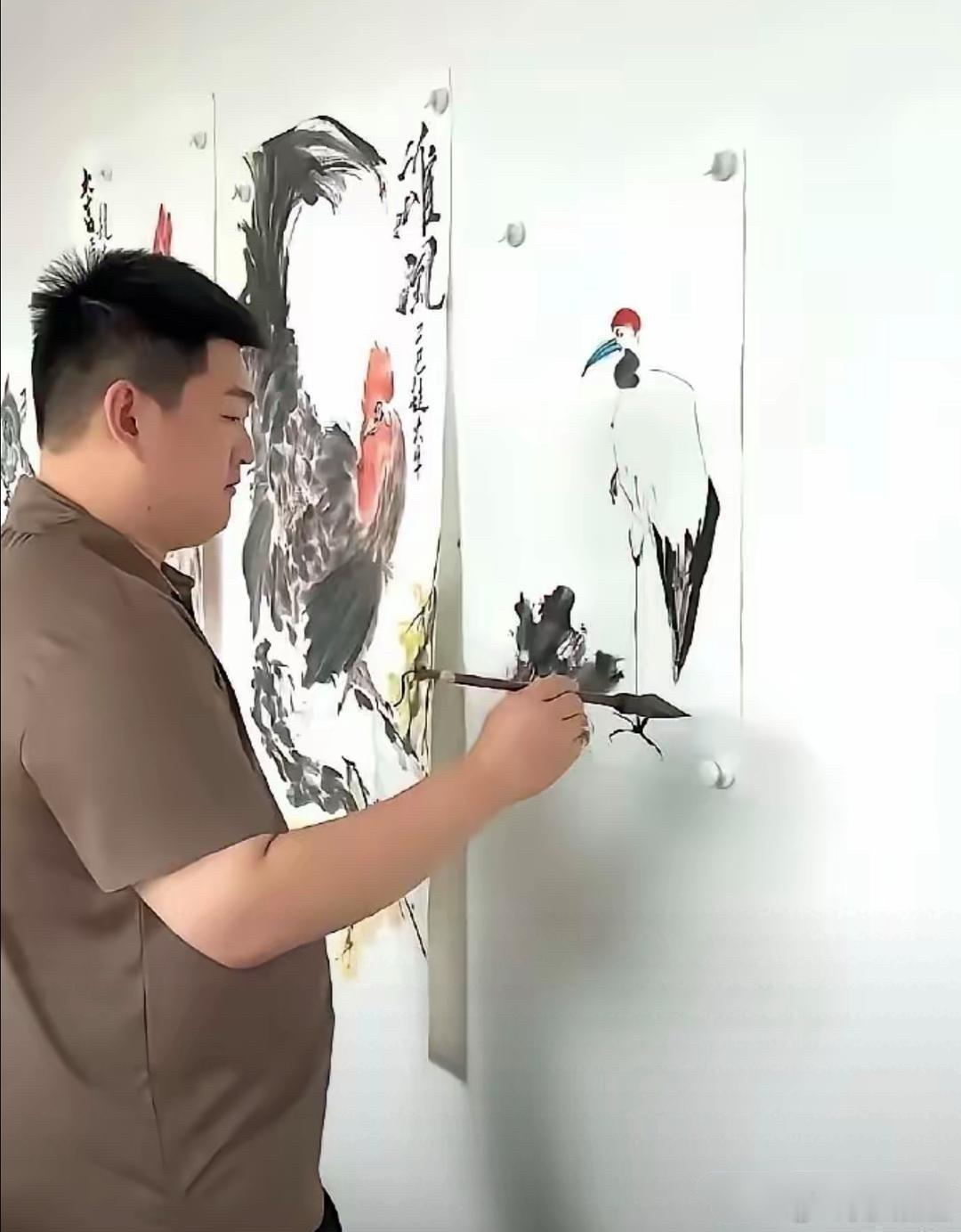 赵本山儿子也‎﻿‏太厉⁠害了，这绘画水平‏真高 