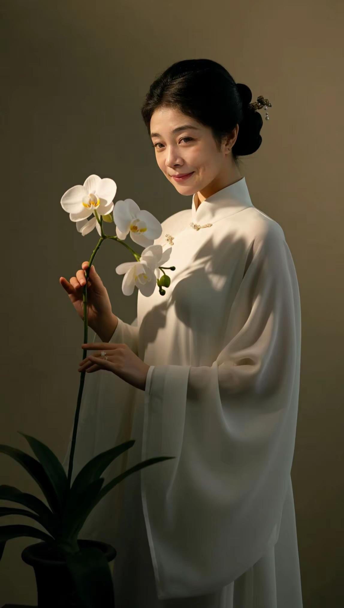 今。AI古风兰花写真ai创作 原创摄影推荐