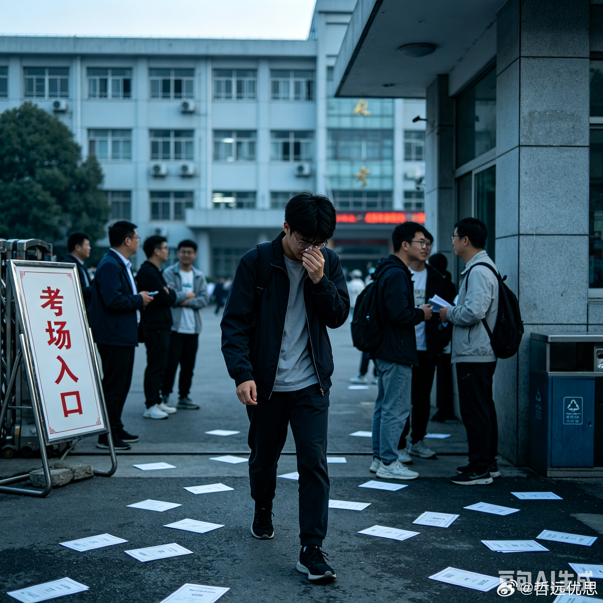 因为题太难考生出考场后直接哭了 近日，因考试题目难度超出预期，不少考生走出考场后