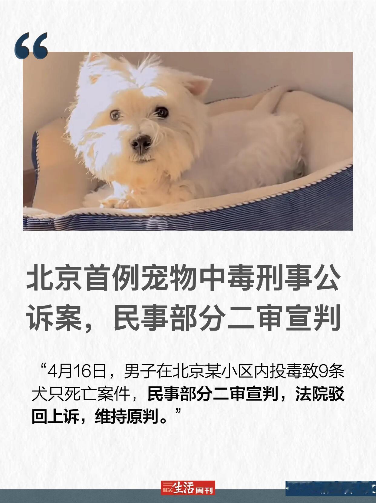 这事儿昨天（4月16日）算彻底落听了。北京那个在小区里下毒毒死9条狗的大爷，民事