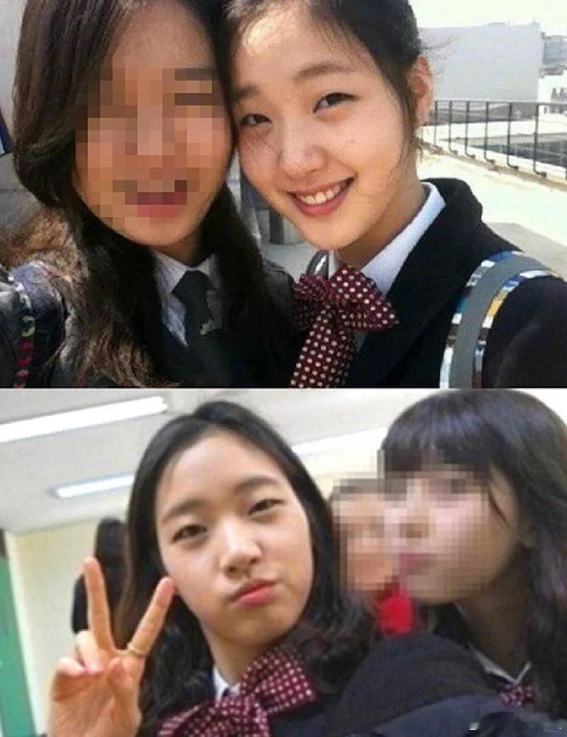 金高银出道前旧照一波金高银童年照！完全池恩卓，太可爱了，她鬼怪里穿的校服就是她高