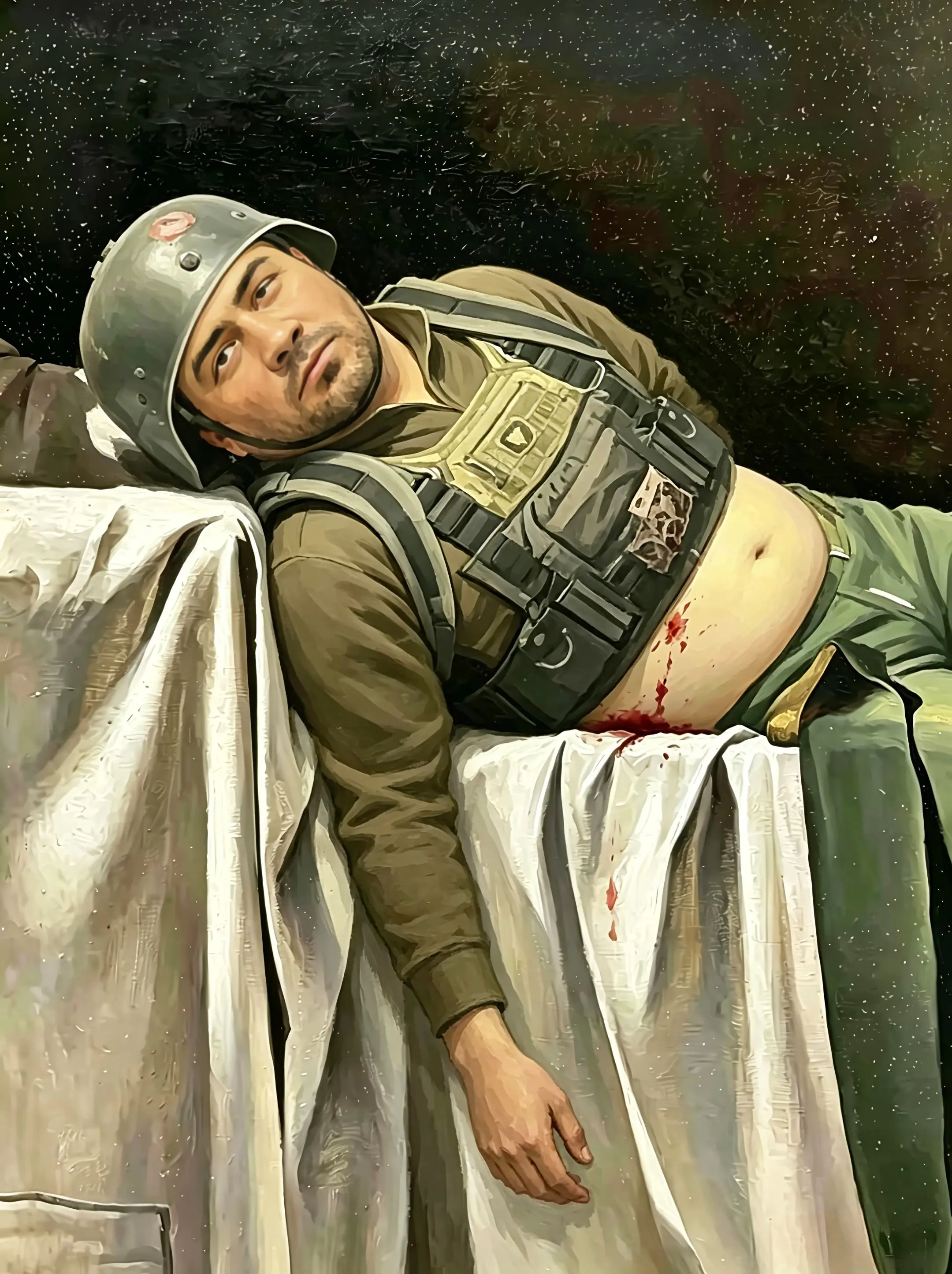 这是法国新古典主义画家雅克-路易·大卫的名作一《哈基蜂之死》。 画中描...