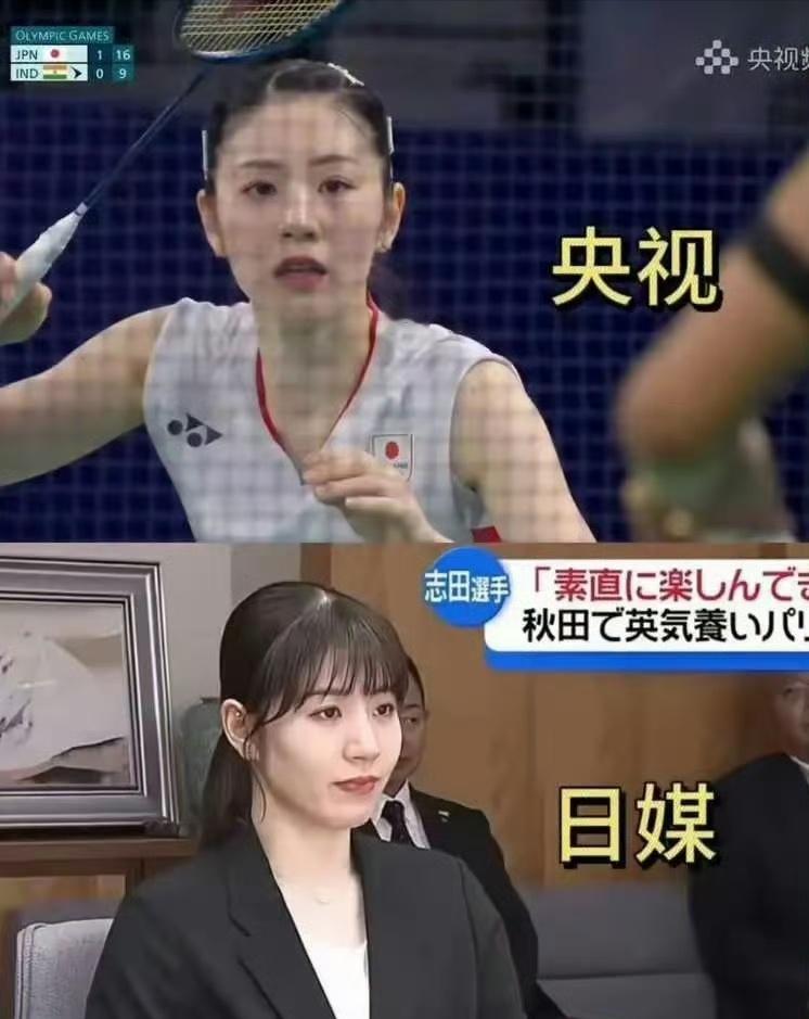 松山奈未！同样一个人，日媒拍的味儿就是不一样
上边的是咱们央视拍的奥运会比赛时候