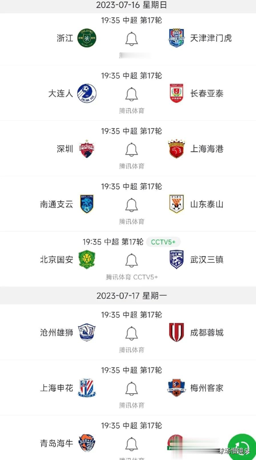 预测中超第17轮比分——很有可能都是平局，大部分比分还是1：1

浙江队1：1天
