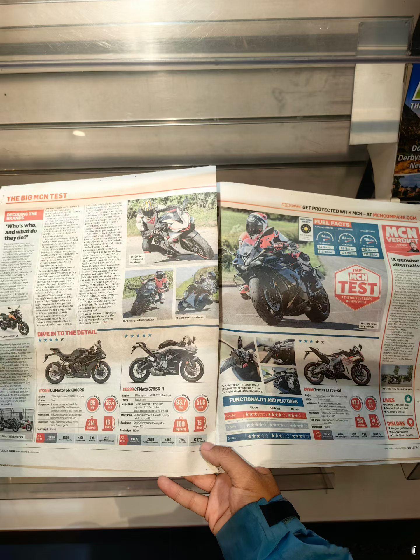 胖哥汽车频道 看看英国媒体怎么评价春风675SR、钱江赛800和升仕703RR摩