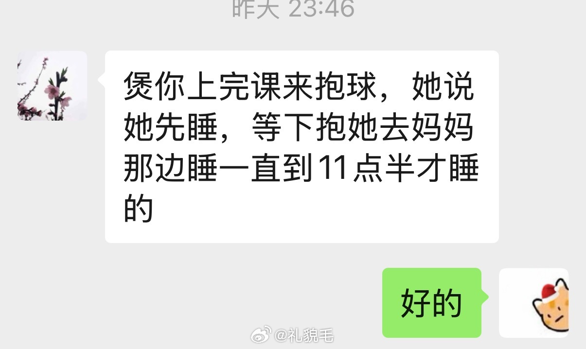 哭了今晚我约的十一点的外教课，一开始我和压压一起躺着哄她，但是孩子很兴奋，一直在