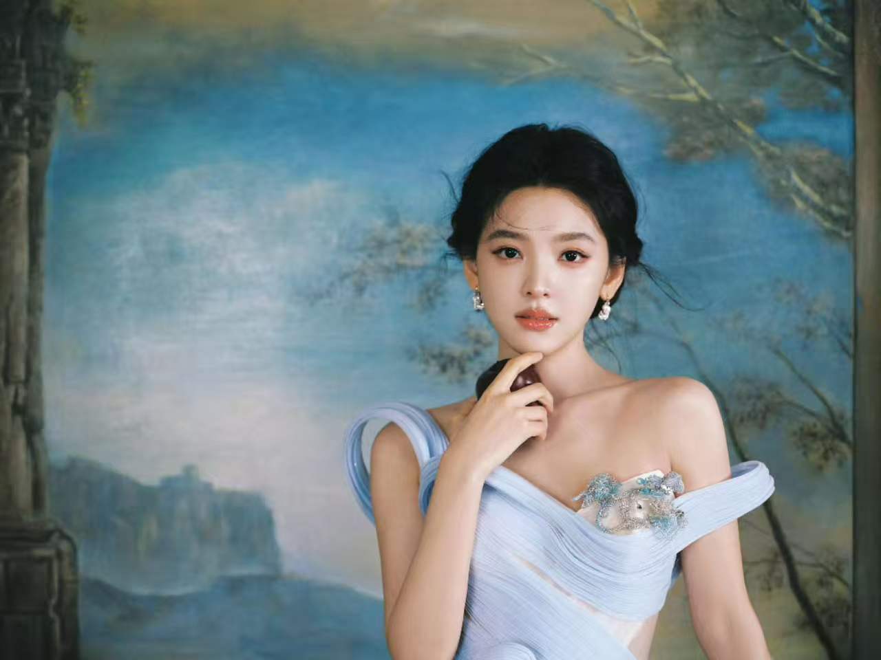 章若楠邂逅春雨章若楠春天邀请章若楠邂逅春雨，哇塞，