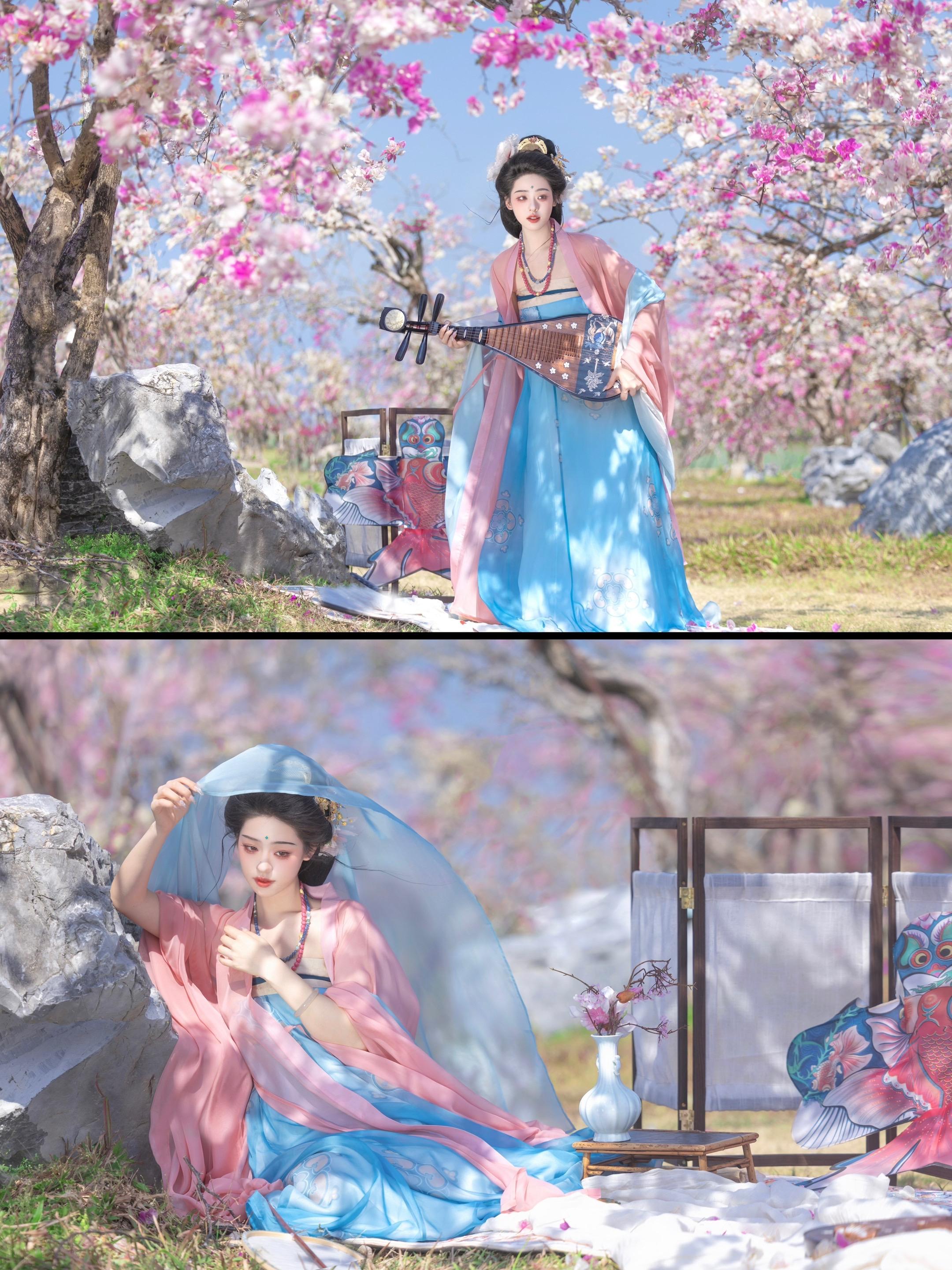 ‘ 比夏天还要热烈 ’依旧是陵水的粉色三角梅～ 跟大唐真是无比契合了