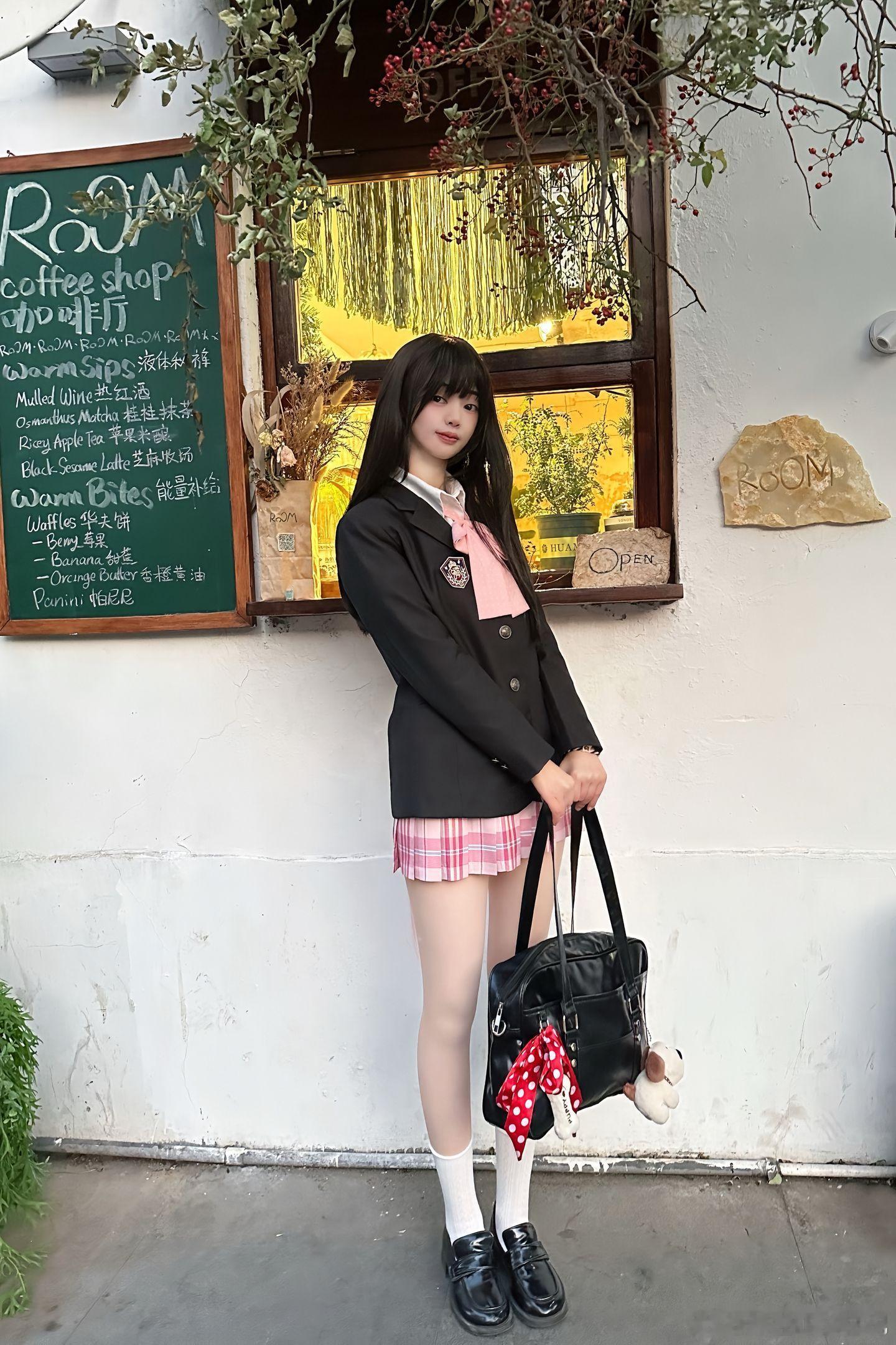 jk私影粉色jk颜控正义日记的红包美女