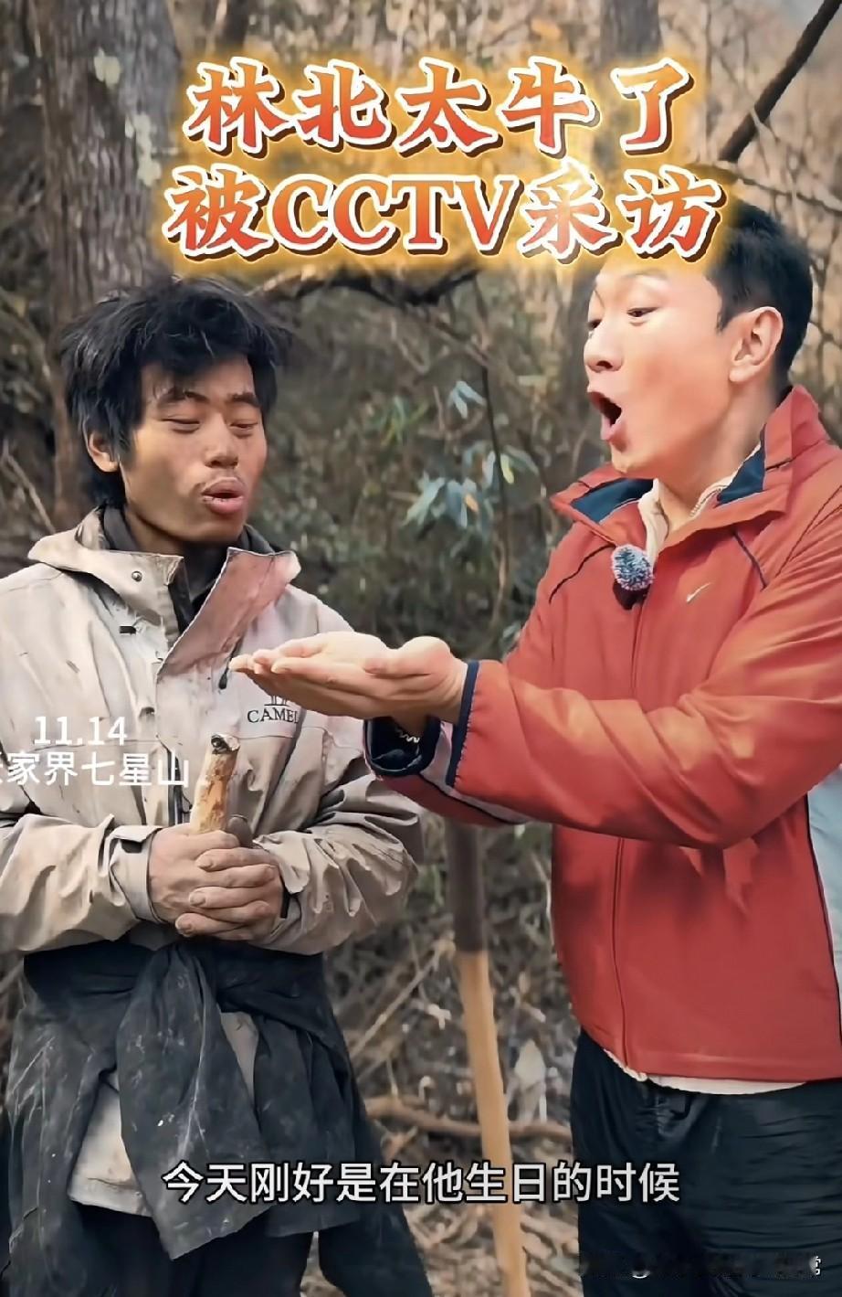 各大电视台排采访林北，还陪他过生日!
 
泥手攥着木柴蹲野地里啃冷干粮，一抬头—