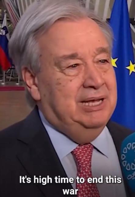 联合国秘书长古特雷斯19日发文说：“我有两条明确的信息：第一，致美国和以色列：现