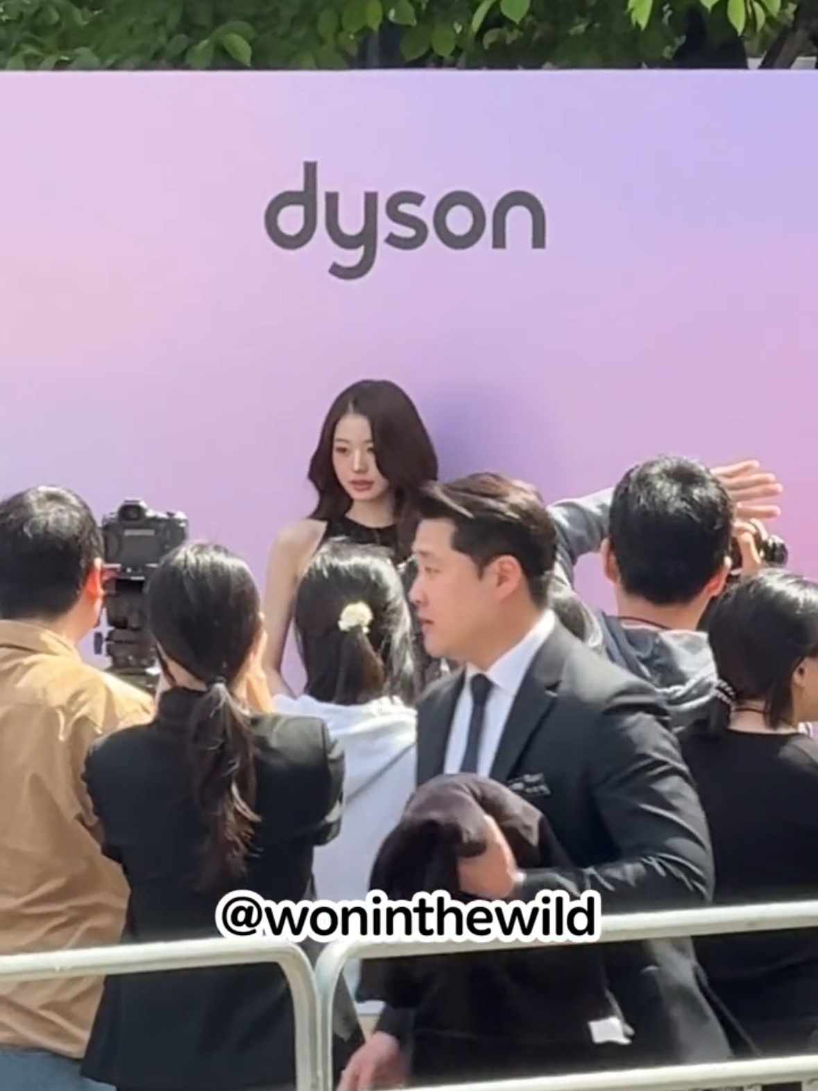 模糊的画质清晰的美貌 发质好顺滑发型好完美 不愧是戴森品牌大使