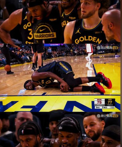 巴特勒膝盖受伤痛苦倒地惊魂一幕！巴特勒上篮时膝盖被别，随后痛苦倒地，希望伤势无大