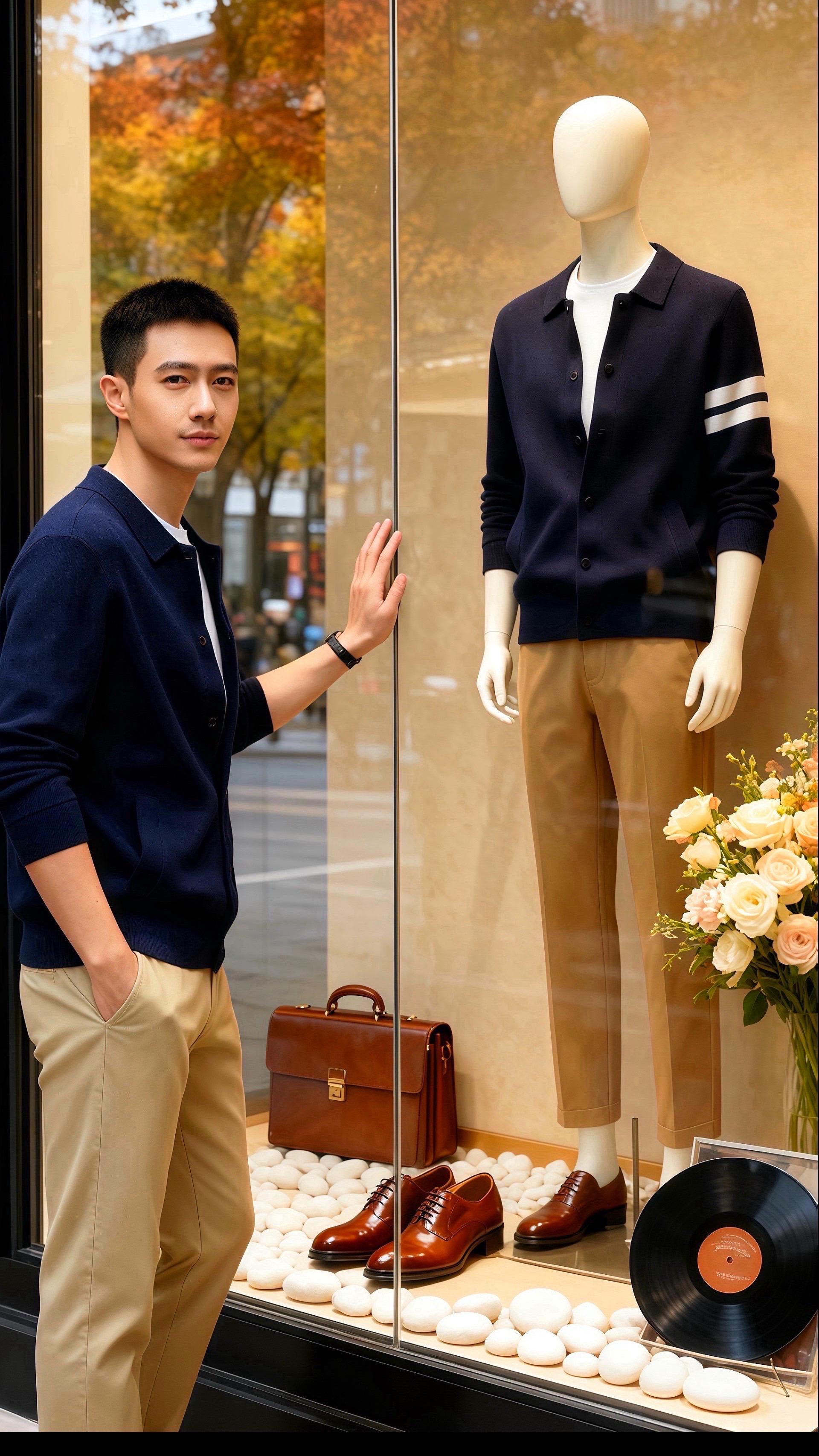 秋日午后的咖啡馆，许妍推开门时，一眼撞进皓明的视线里。  他正倚着窗翻...