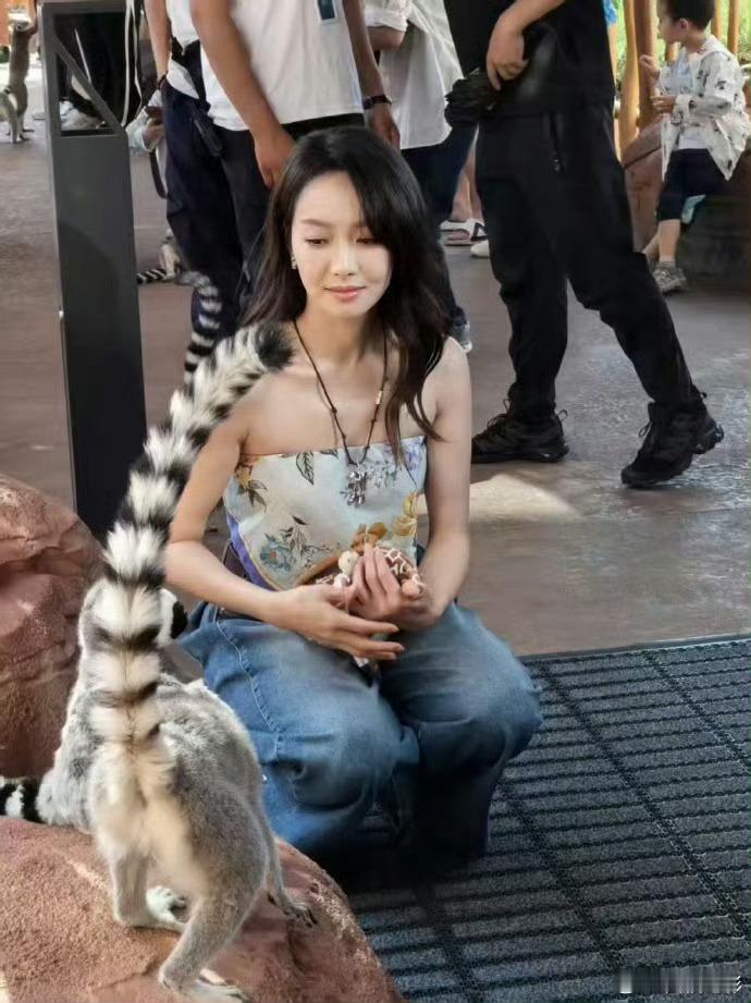 网友秦皇岛动物园偶遇宋茜宋茜秦皇岛动物园被偶遇  网友秦皇岛偶遇宋茜！私服清爽状