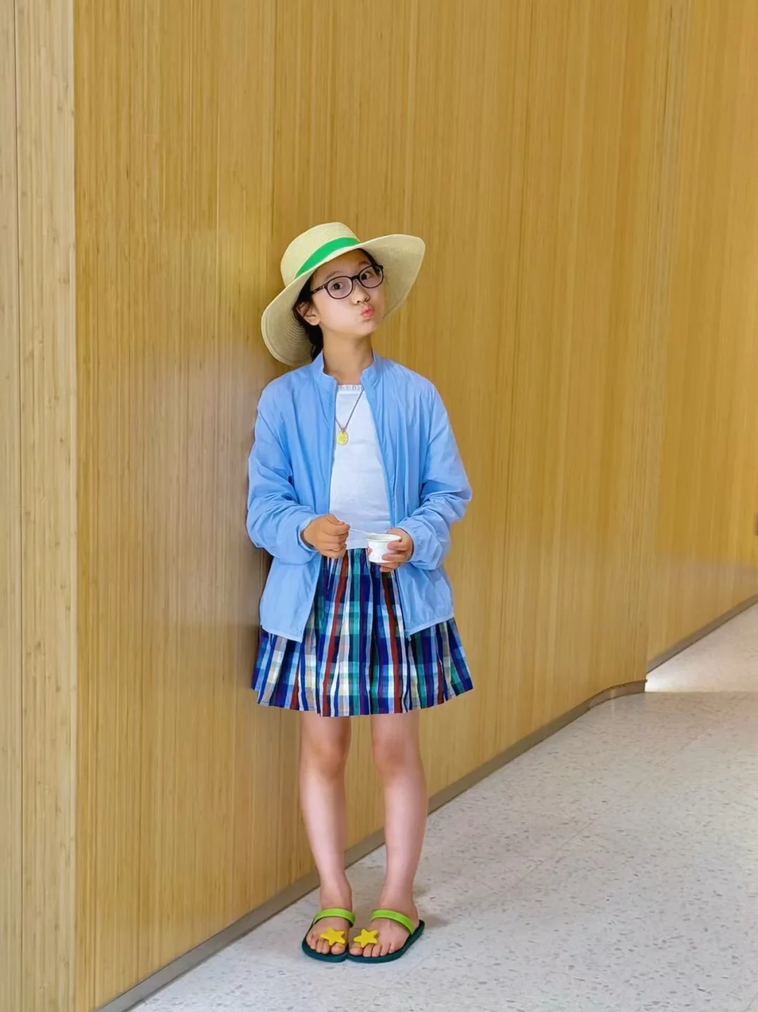 小学生夏日防晒穿搭 👒