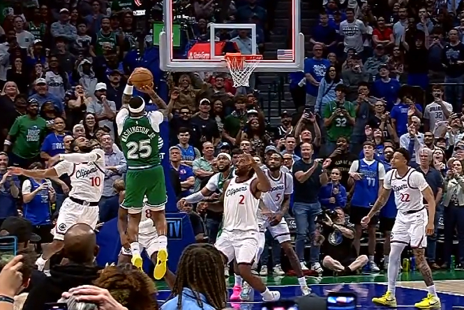 差一点又一场绝杀 超时了 进入加时 快船vs独行侠