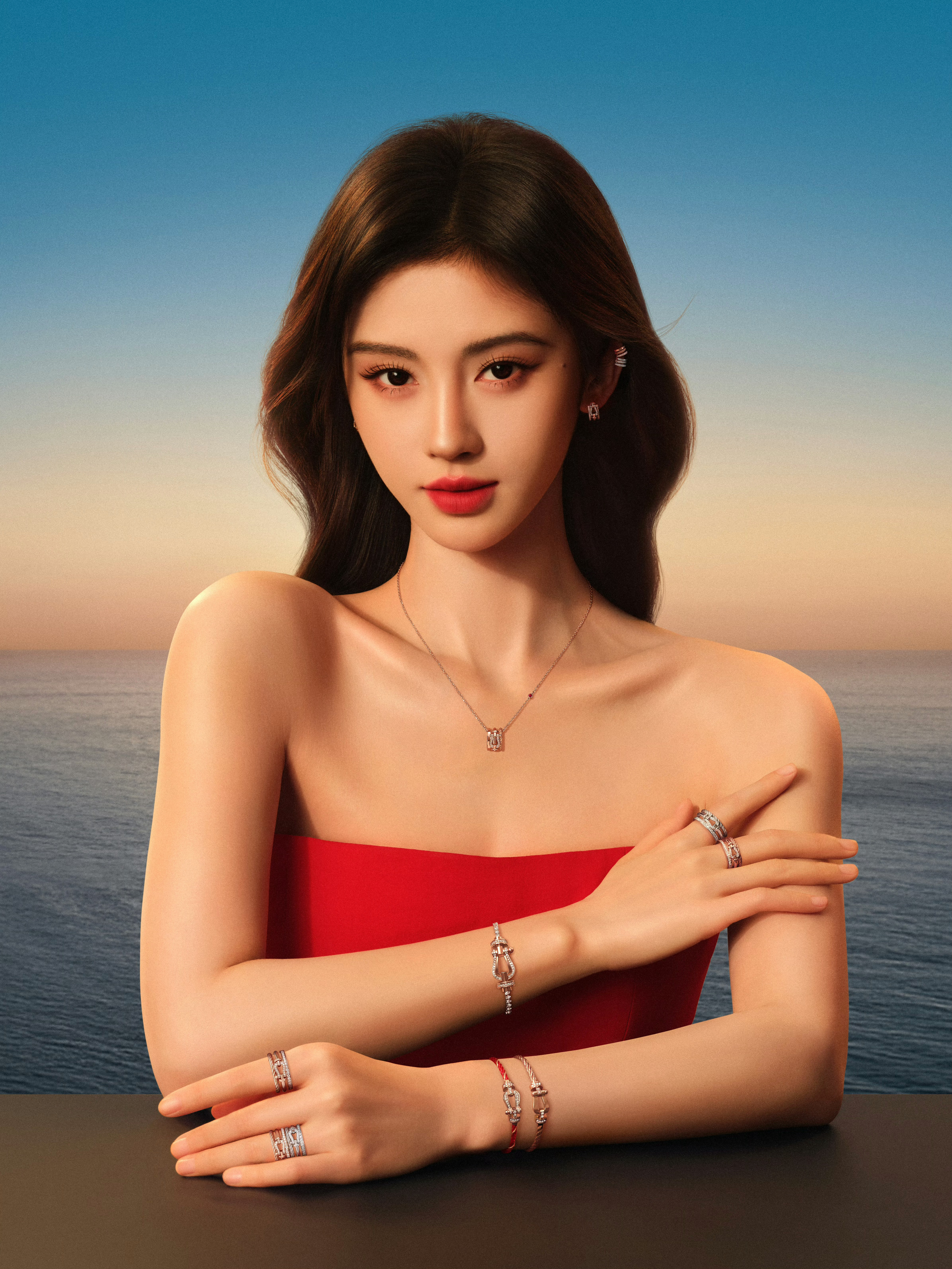 鞠婧祎 × 时尚芭莎珠宝年度盛典神图预备，期待高珠女郎红毯闪耀～✨ 