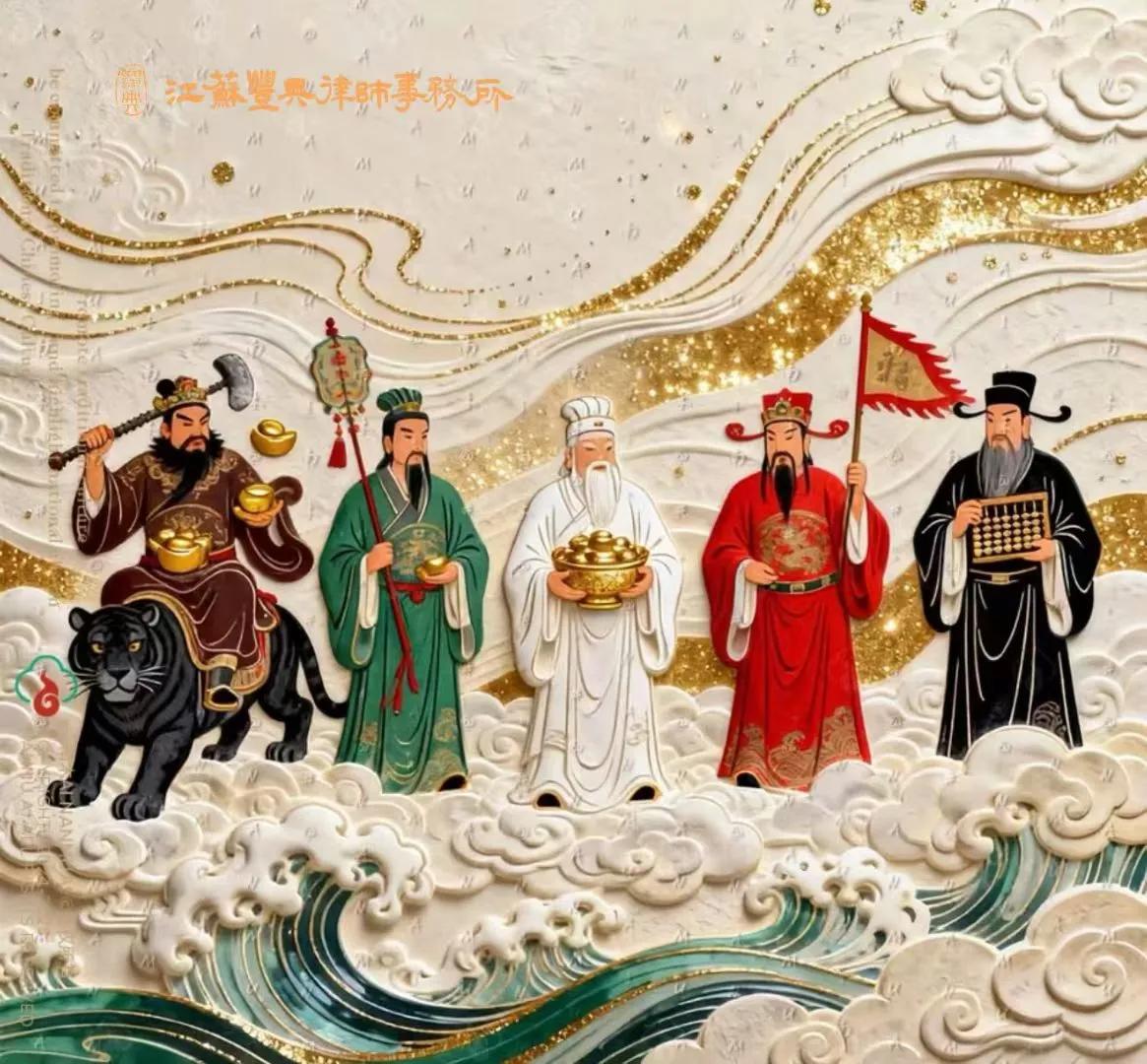 正月初五迎财神，鸿运当头好运绕。祝愿大家在2026年：心中有法纪，脚下有坦途；案