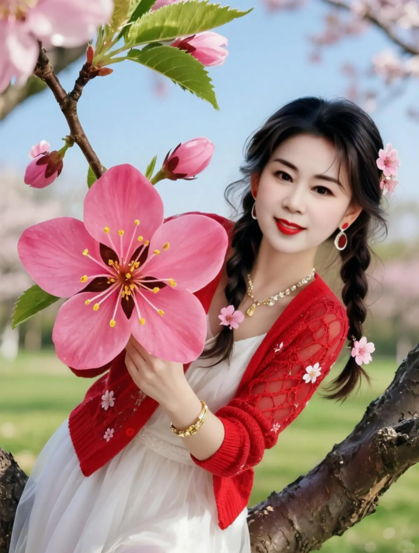 AI春日超写实写真 随变ai随便玩