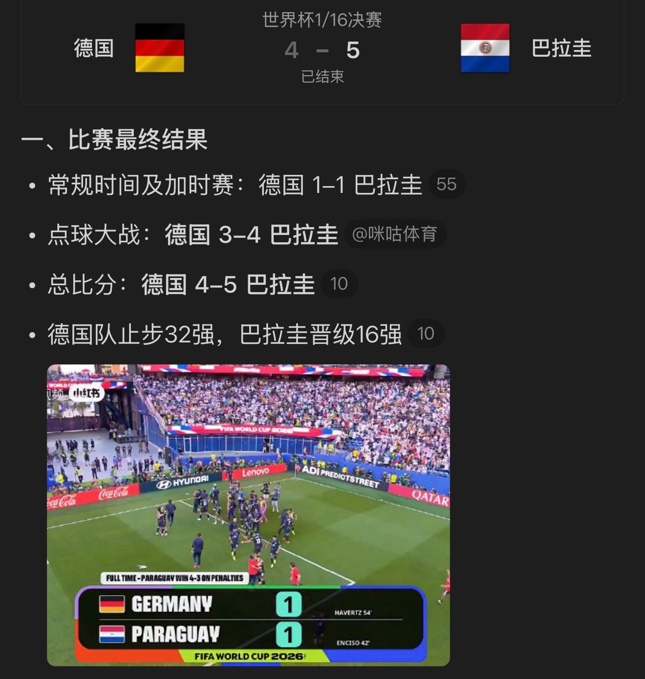 德国淘汰德国🇩🇪应该好久都没那么厉害了吧我不咋看足球，我就记得很小的时候，德