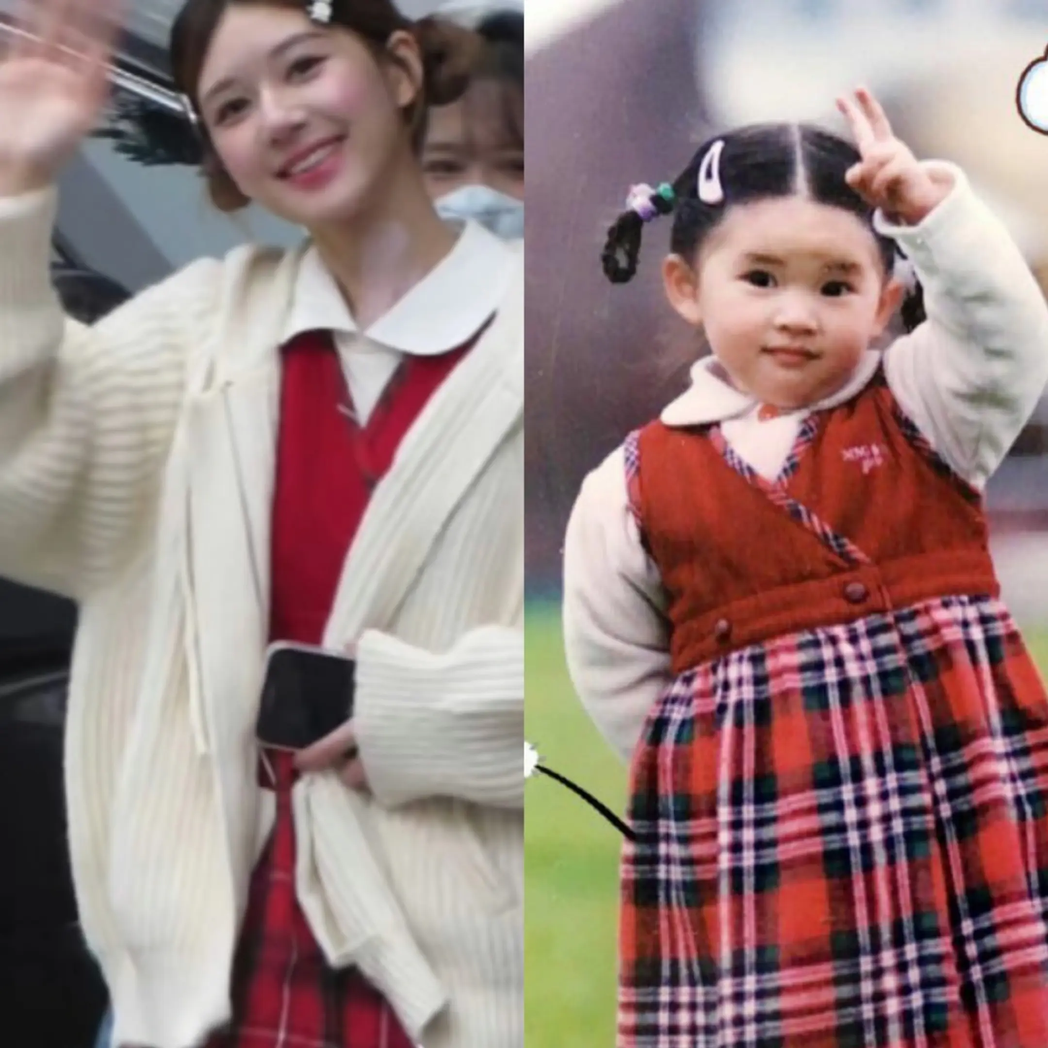 露思cos了小时候的自己！