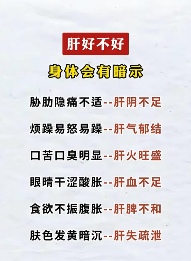 肝脏好不好，身体早有提示，对照看看你是哪一种？