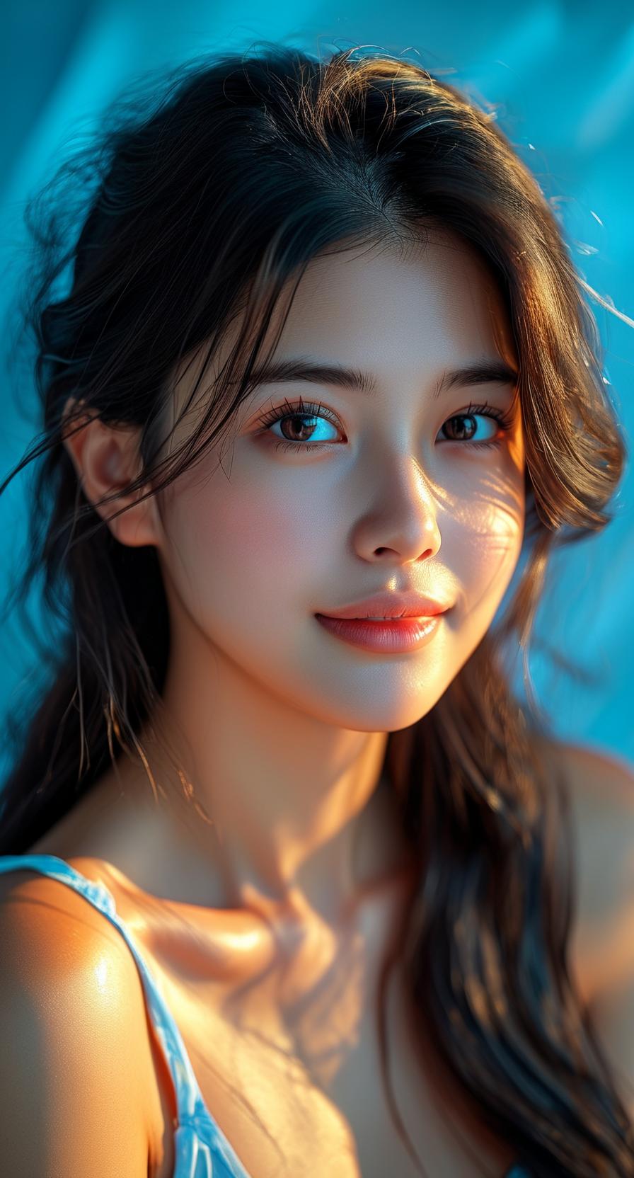 一个人的漂亮不只是外表，最主要的内外知行合一的状态，相由心生，不是有多少物质条堆