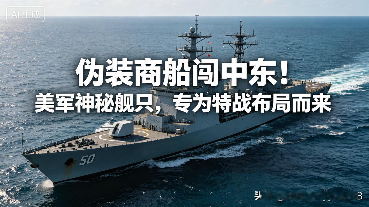 你敢信？一艘看着和普通商船没两样的两万吨巨轮，实则是美军藏在大洋上的隐秘特战利器