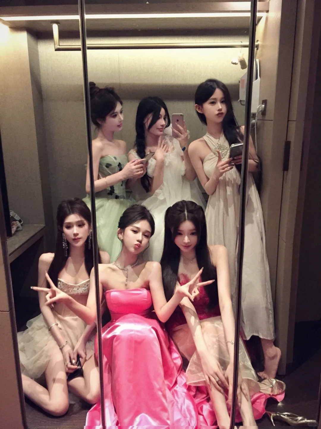 姐妹好美 我好有面子啊