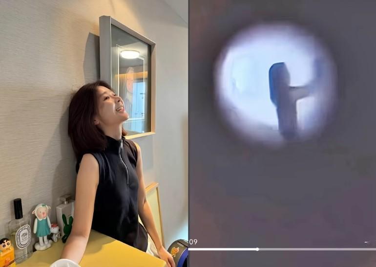 从猫眼看衣服一模一样，她在手里拿着什么，咱中国新闻真是了不起….给宋洗呢
就说巧