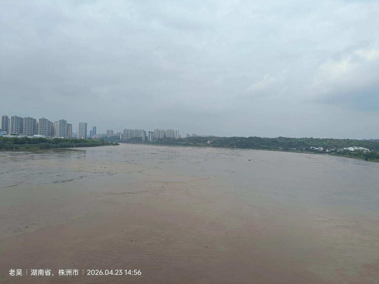 美景图片分亨湘江洪水过株洲