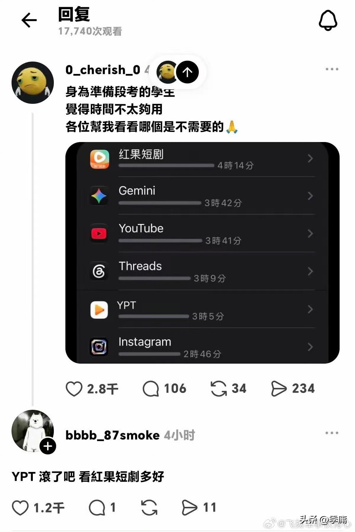 红果短剧竟然在台湾爆火！很多台湾省网友都在分享自己多么喜爱红果短剧，有人贴出了自