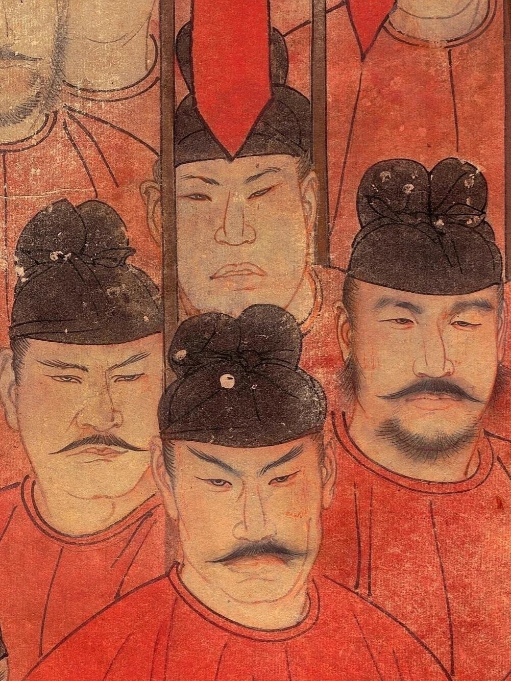 历史知识唐朝的帅哥们，健壮可以，为啥都是单眼皮？ ​​​