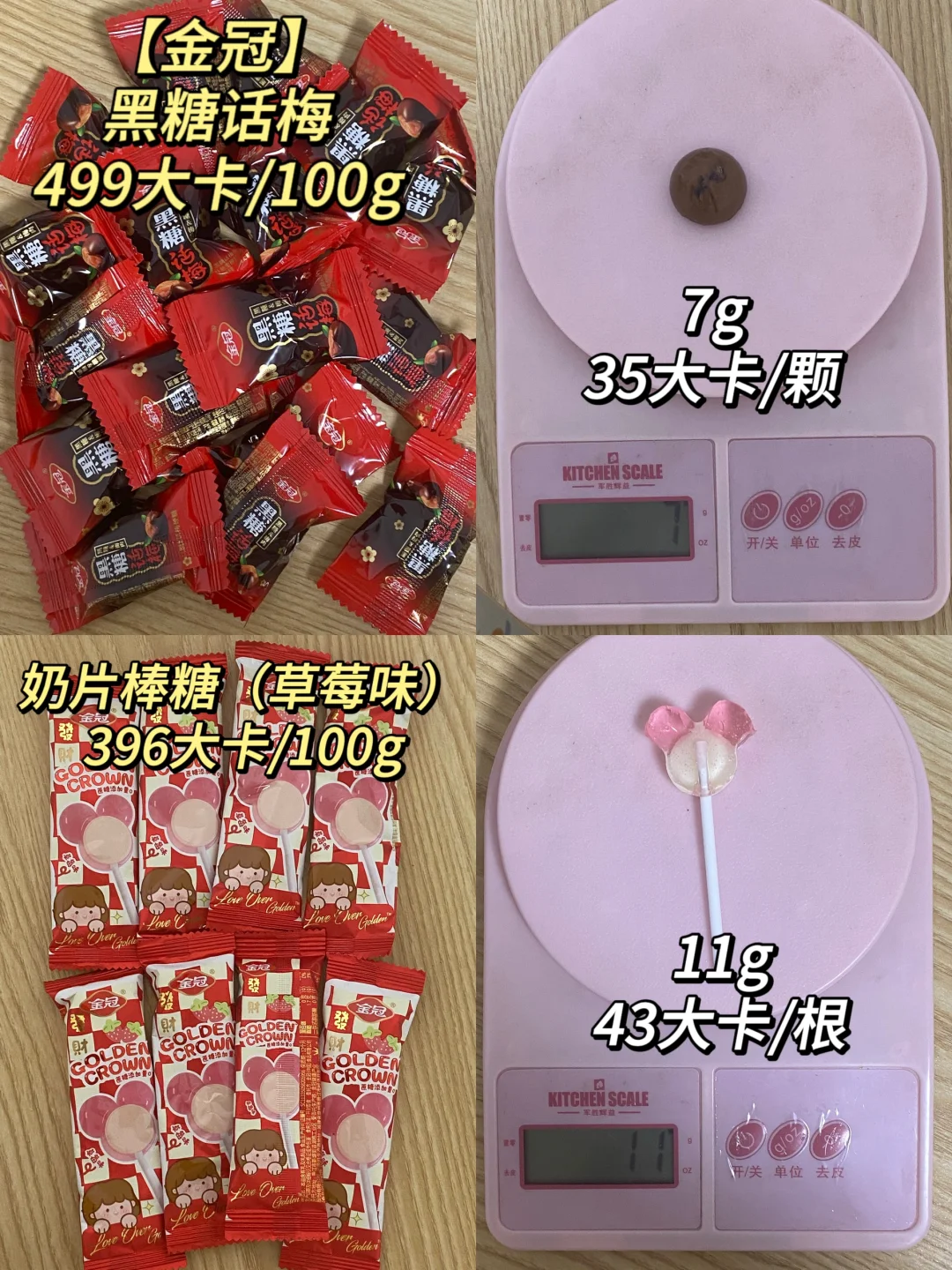 减脂期可以吃糖果吗？金冠糖果热量实测✅
