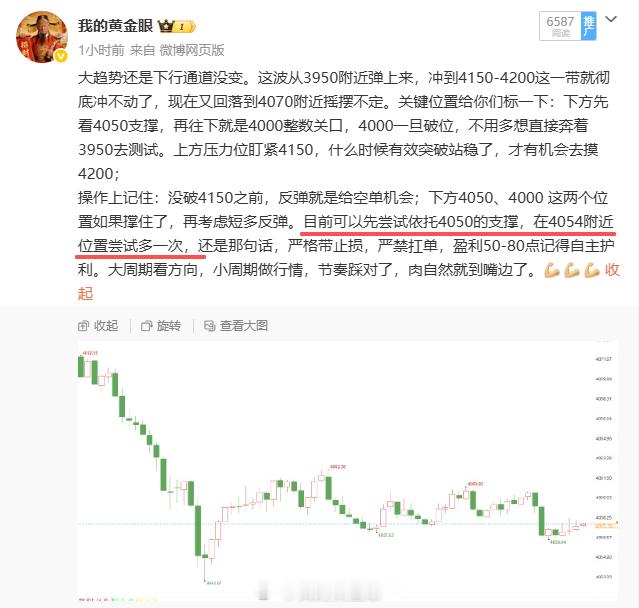 午间给大家一单提前布局大家都有跟上了吧？说了4050强支撑顶得住，大家可放心食用