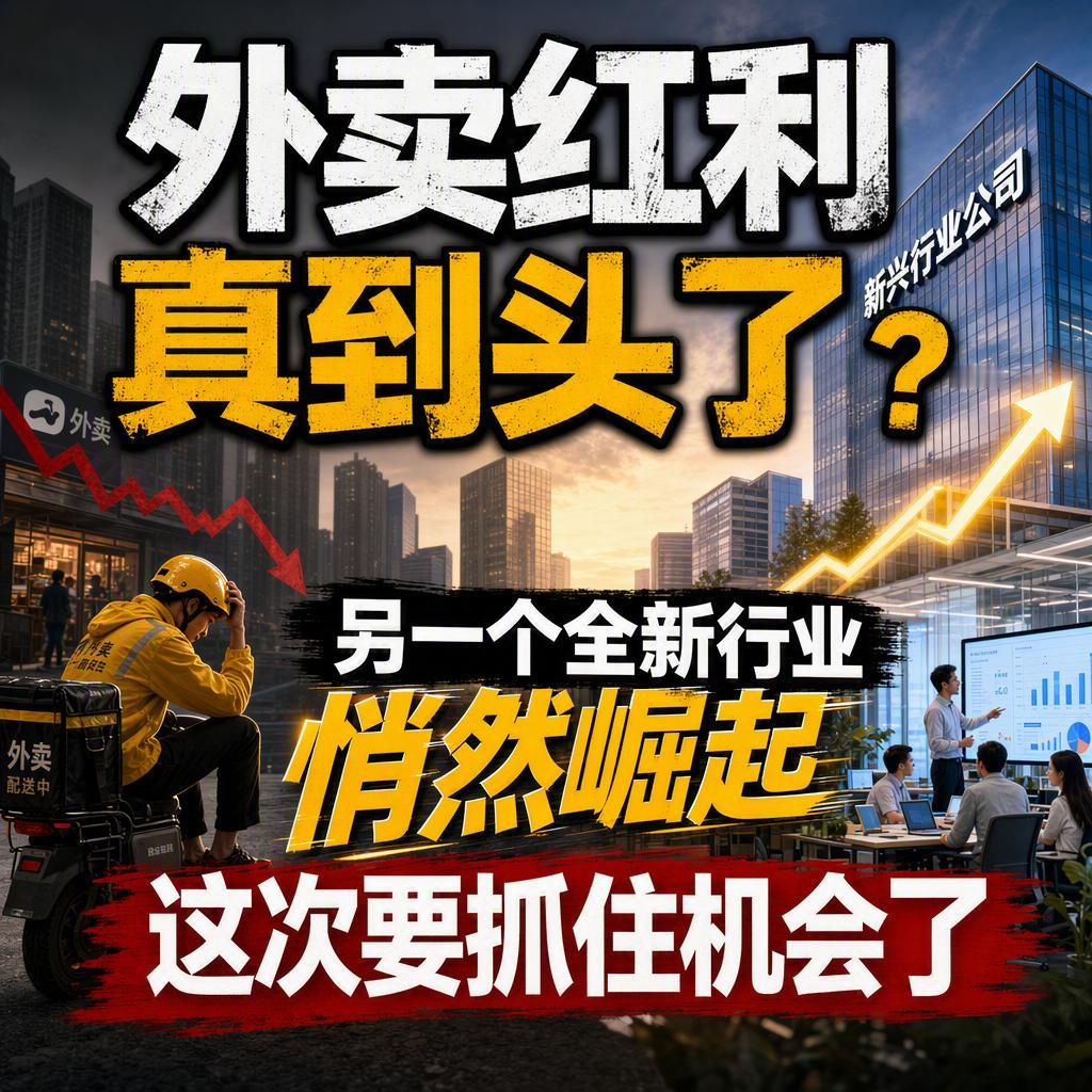 很多人以为点外卖还是那门稳赚不赔的生意，但2026年过半，这个红利是真的到头了。