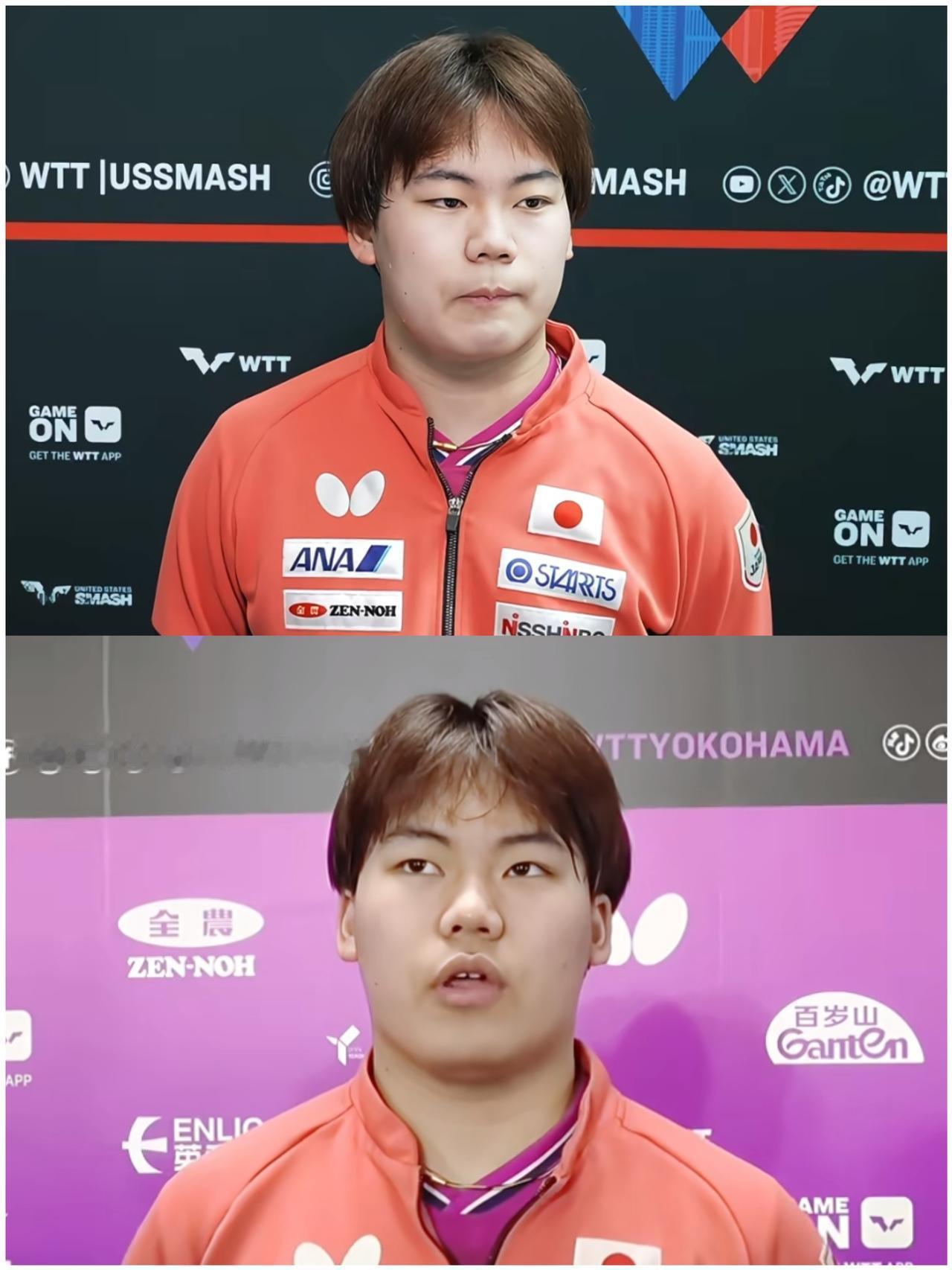 松岛辉空赛后那张脸，真的有点挂不住。男单八强碰林诗栋，4比2输掉，局分7-11、