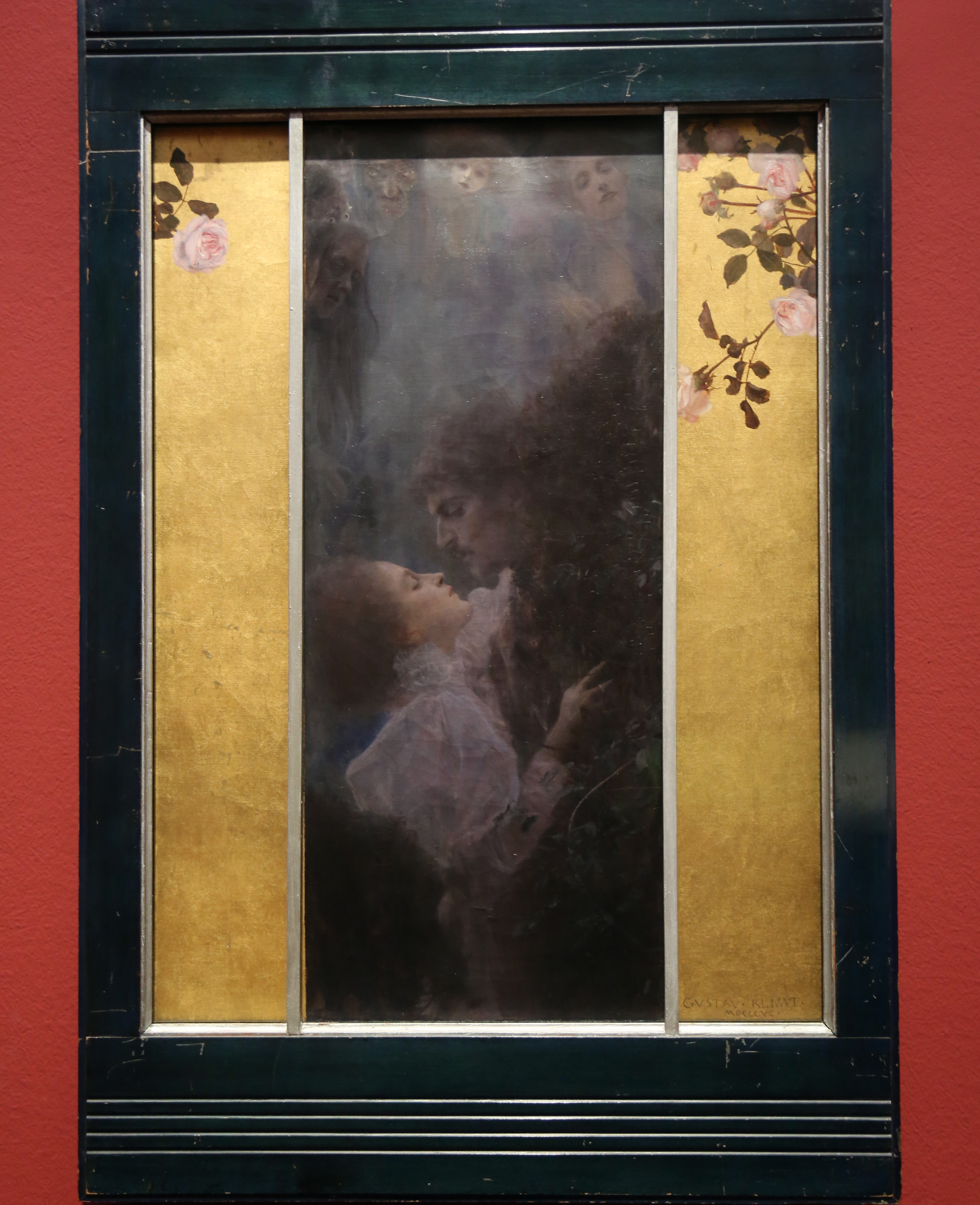 维也纳Leopold美术馆藏克里姆特创作于1895年的《爱》 ​​​