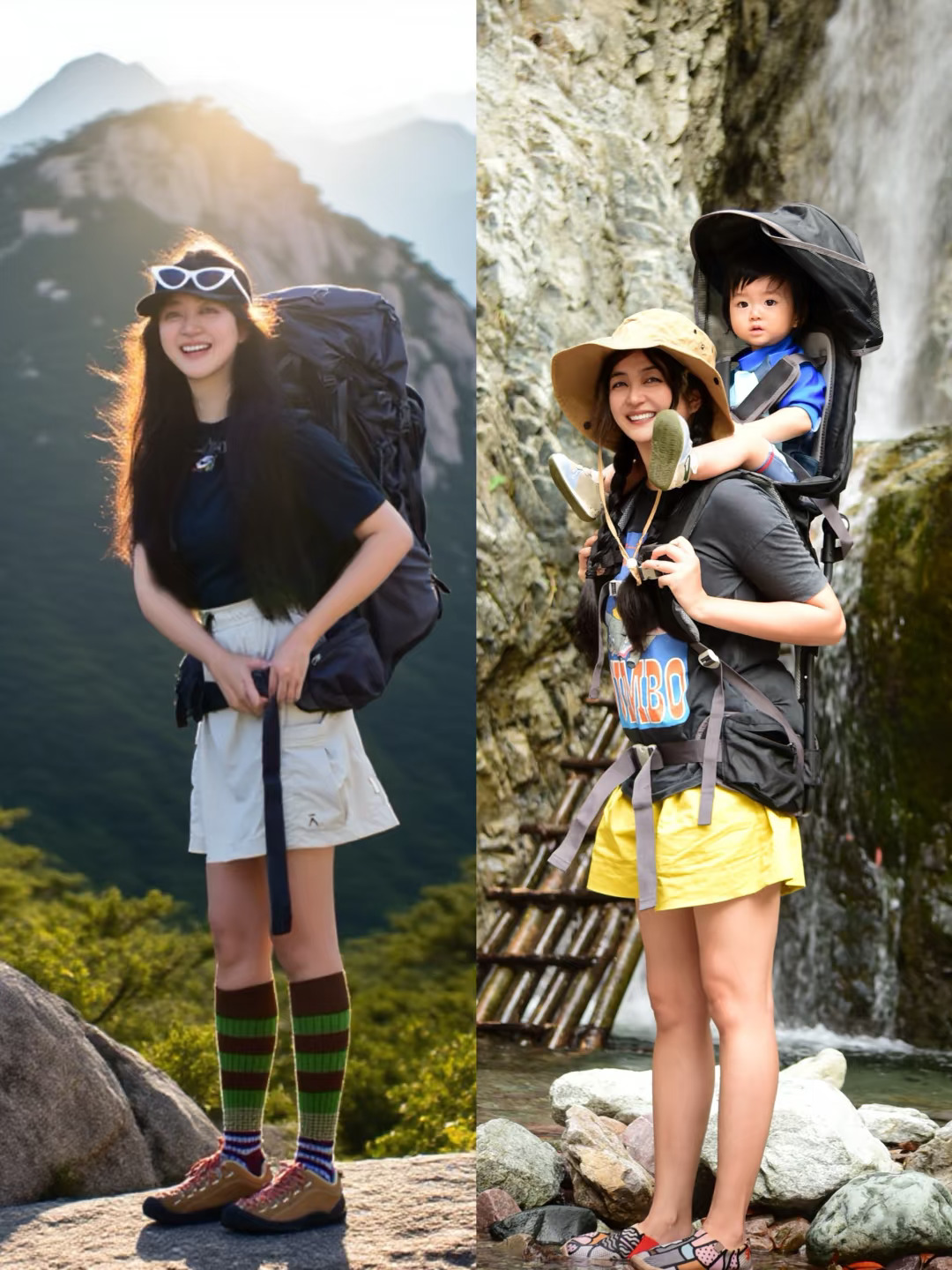 做妈妈和做自己不用二选一，宝宝咱们去爬山