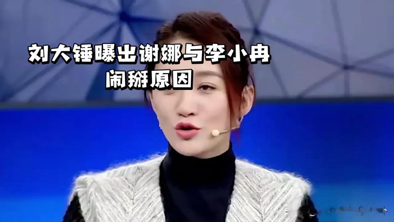 近日，刘大锤曝出谢娜与李小冉闹掰的原因，网传是李小冉为逃避前男友纠缠，断掉了与所