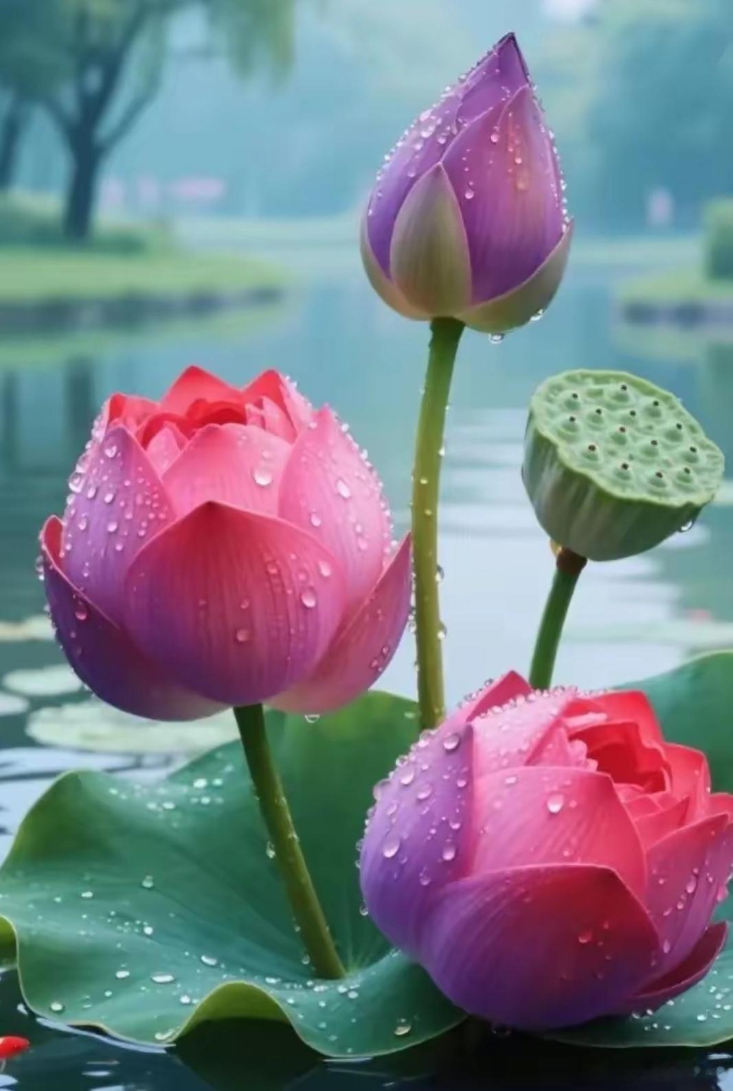 洋洋高锐、爱不爱◎盛夏……特别向往向往……水的世界水中……有花有草◎她们……呢好