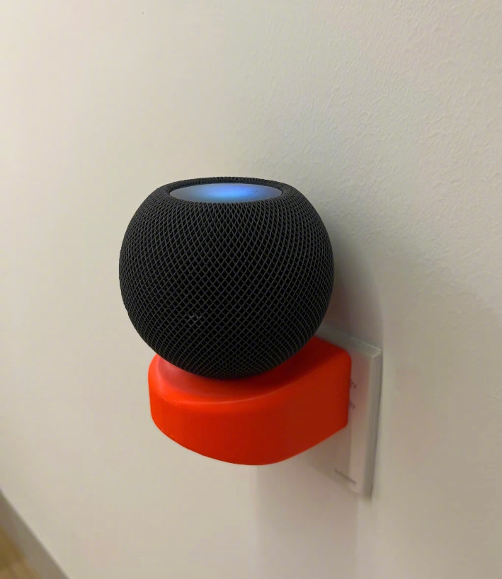 HomePod mini无线支架——音响专属王座上墙非常完美，搭配音响颜值也是超